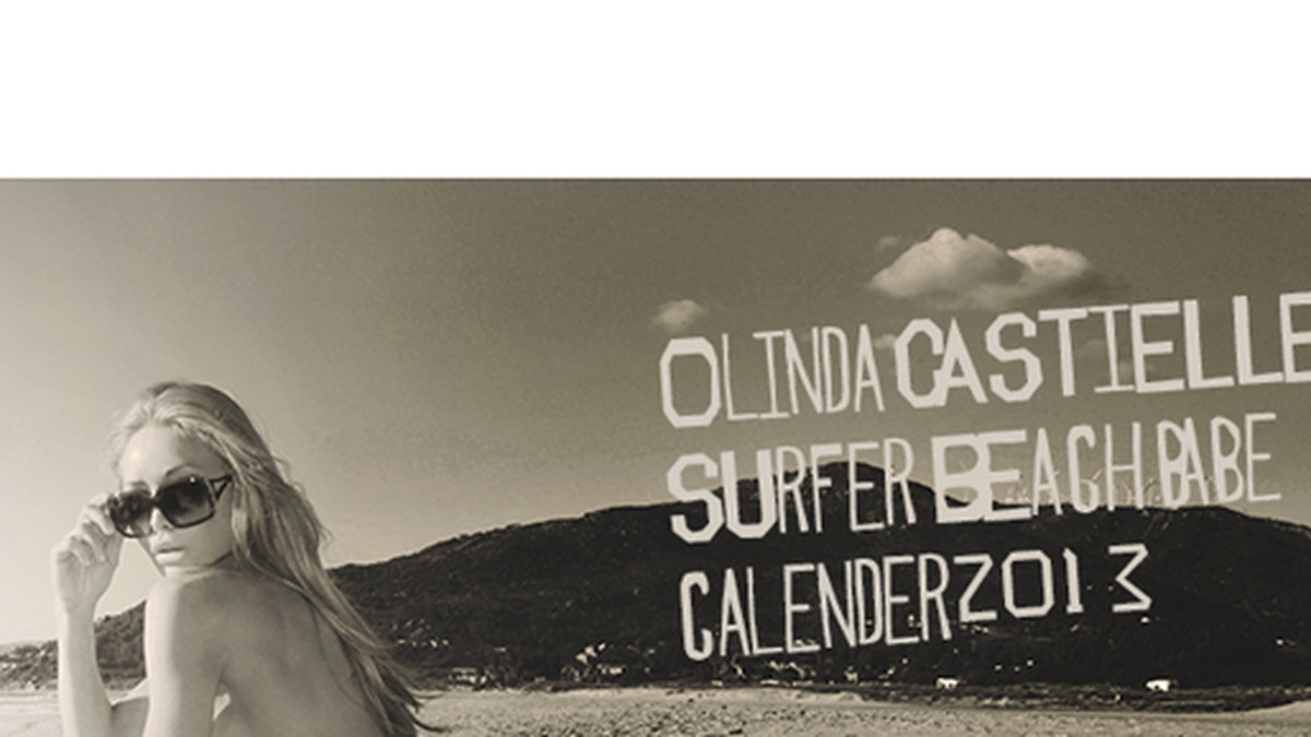 Olindas Kalender som innehåller flera lättklädda bilder.